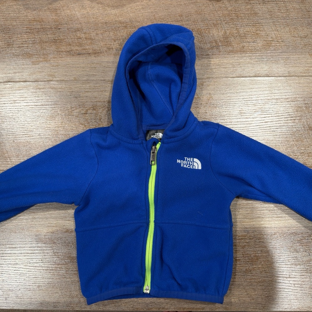 The North Face Blue Fleece Zip 6-12months